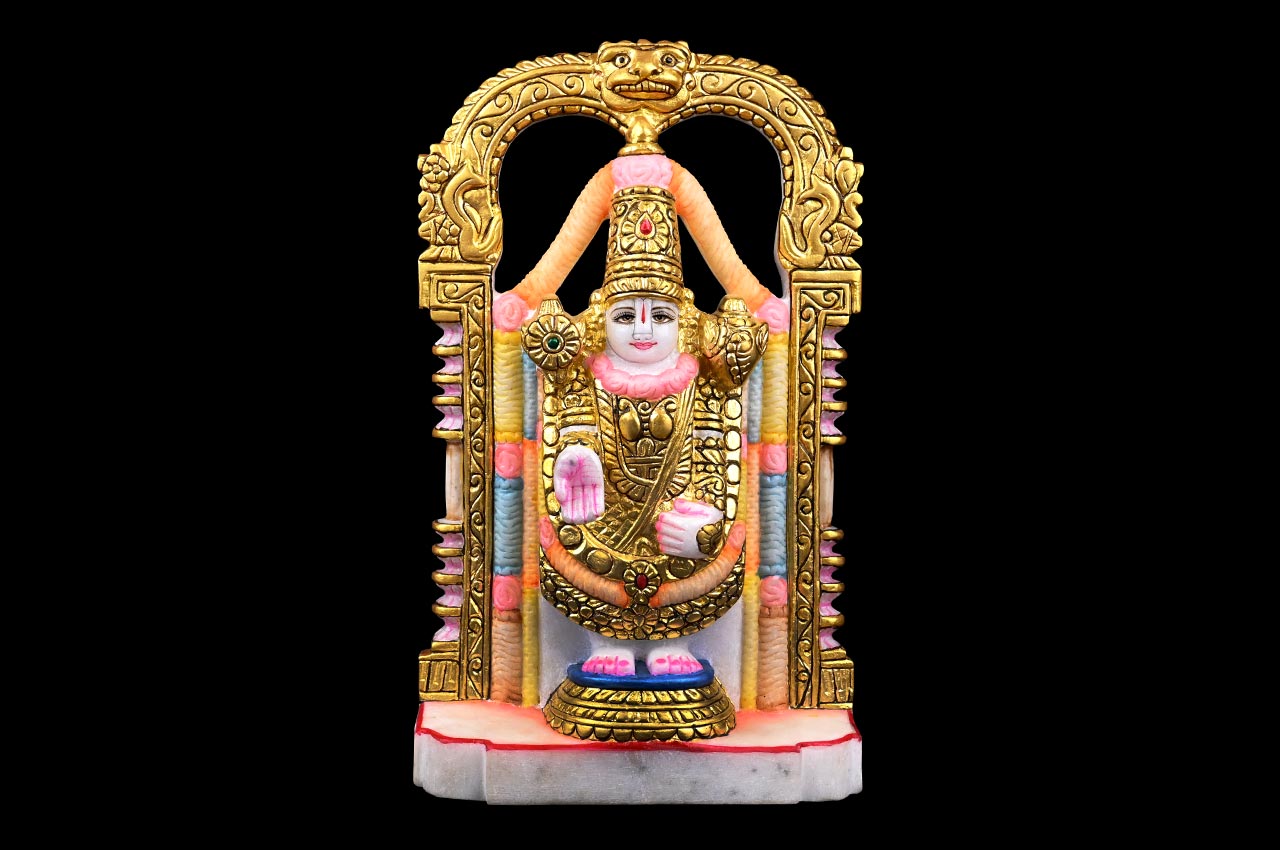 Venkateshwara Balaji Makrana Marble Idol