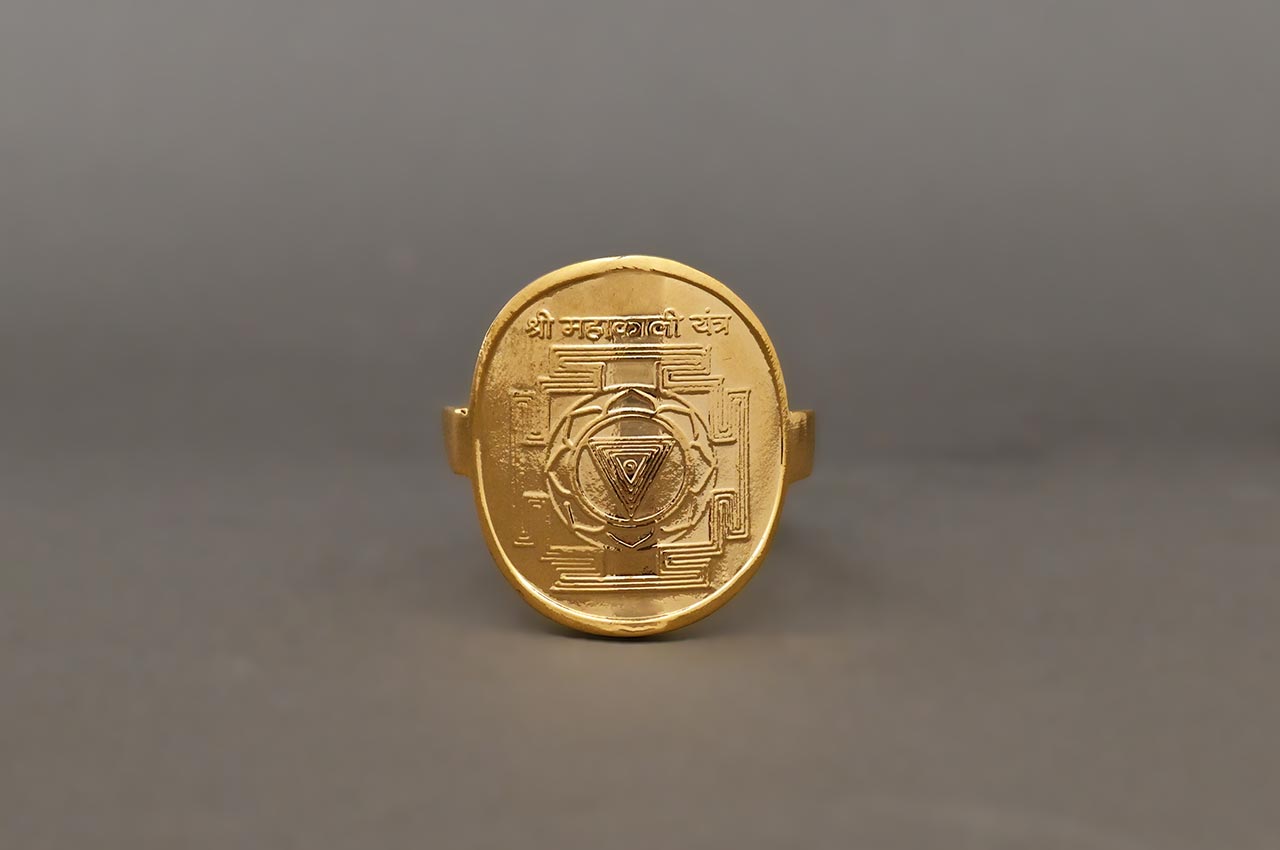 Shree MahaKali Yantra Ring in Pure Gold (22K)