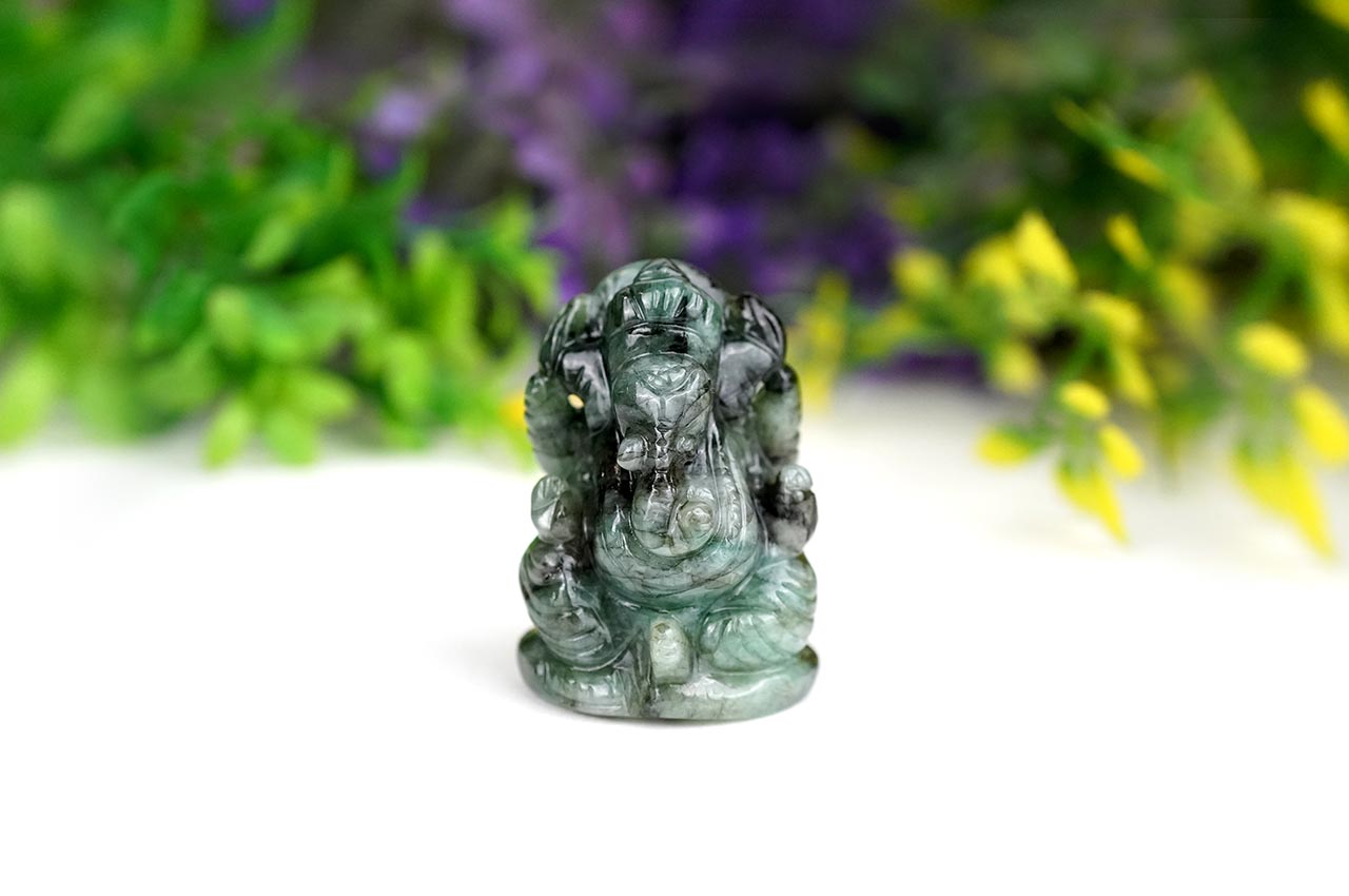 Emerald Ganesha - 212 carats