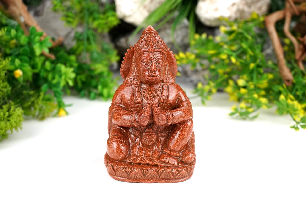 Hanuman Sunstone Idol - 720 gms