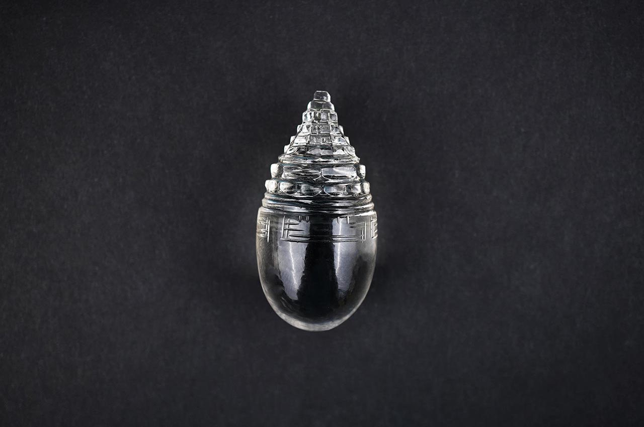 Sphatik Meru Shree Yantra on Lingam - 51 gms