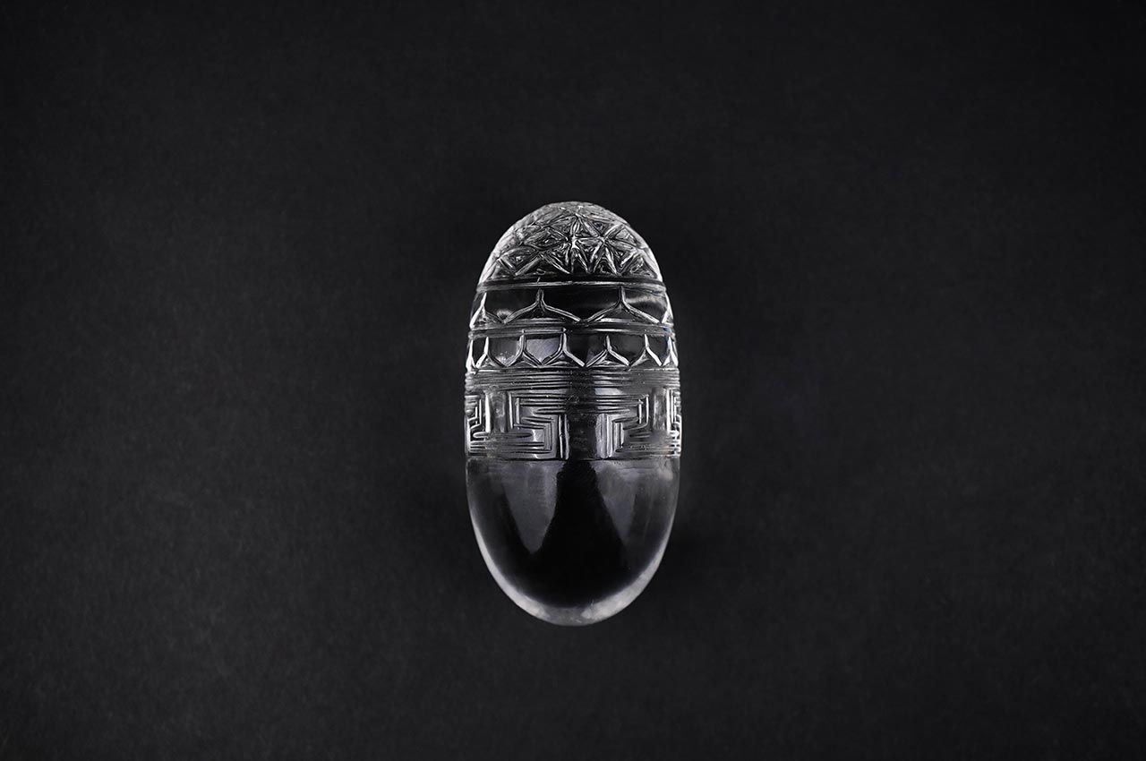 Sphatik Shree Yantra Lingam - 152 gms