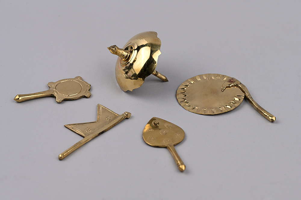 Shodash Upachara - Set of five in brass - Small