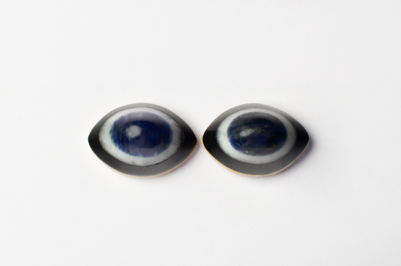 Sodalite White Agate Black Agate Yellow Jasper Bonded Eye