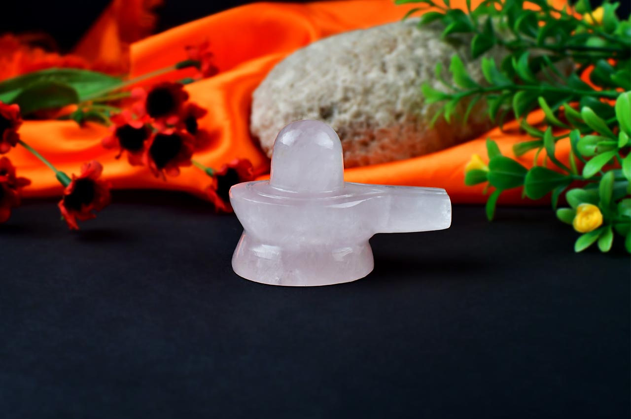 Rose Quartz Shivling - 114 gms