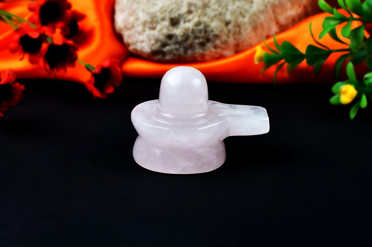 Rose Quartz Shivling - 88 gms