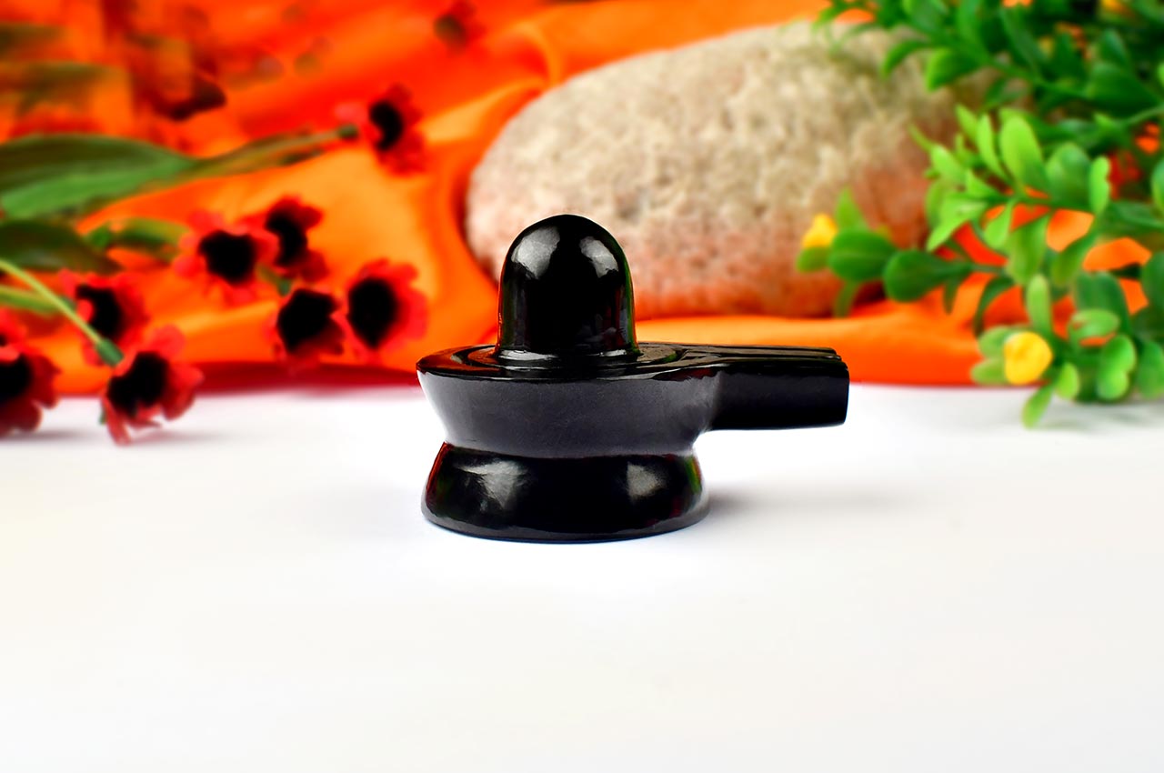 Black Agate Shivling - 119 gms