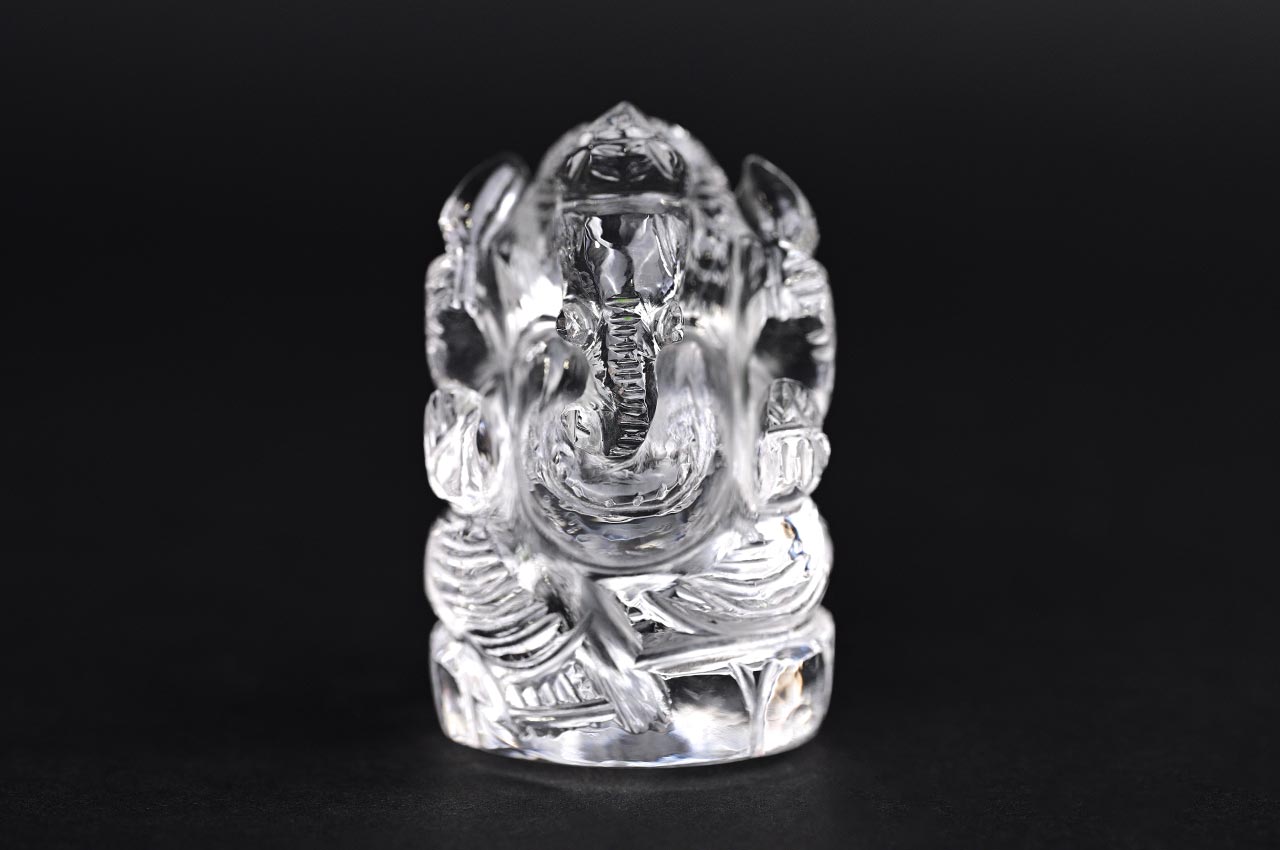 Sphatik Crystal Ganesha Idol - 159 gms