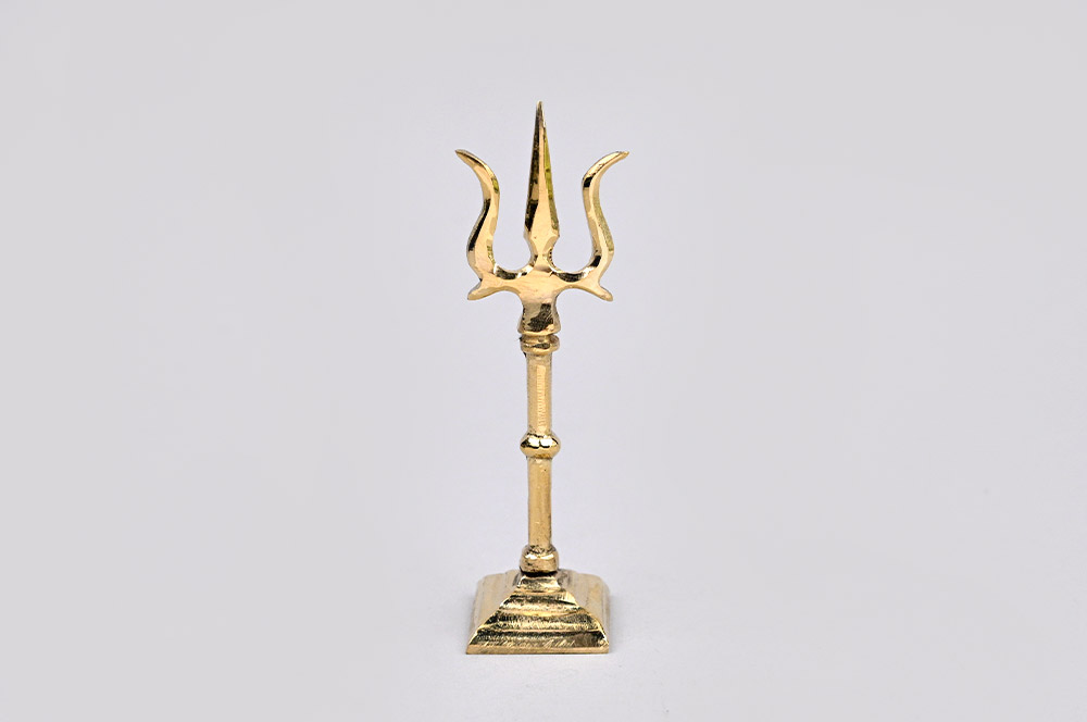 Trishul (Trident) Divine Weapon of Shiva in Brass