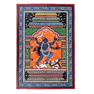Goddess Mahakali Pattachitra Painting