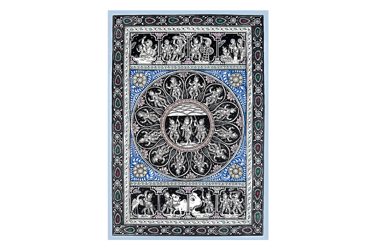 Bal Krishna Leela Asthamal (8 Stories) Pattachitra Painting