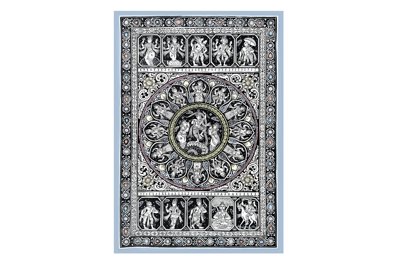 Dashavatar Krishna Leela Pattachitra Painting