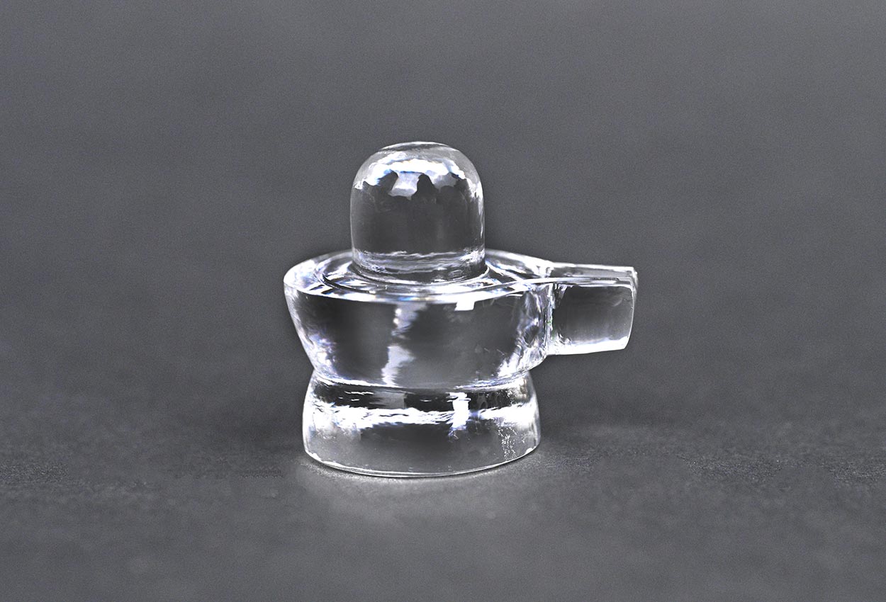 Sphatik Crystal Quartz Shivlingam - 36 gms