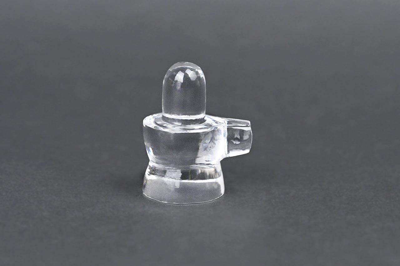 Sphatik Crystal Quartz Shivlingam - 40 gms