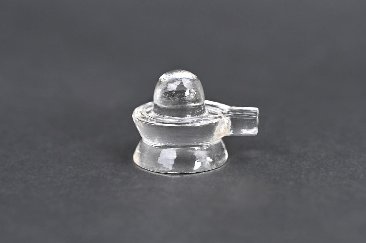 Sphatik Crystal Quartz Shivlingam - 32 gms