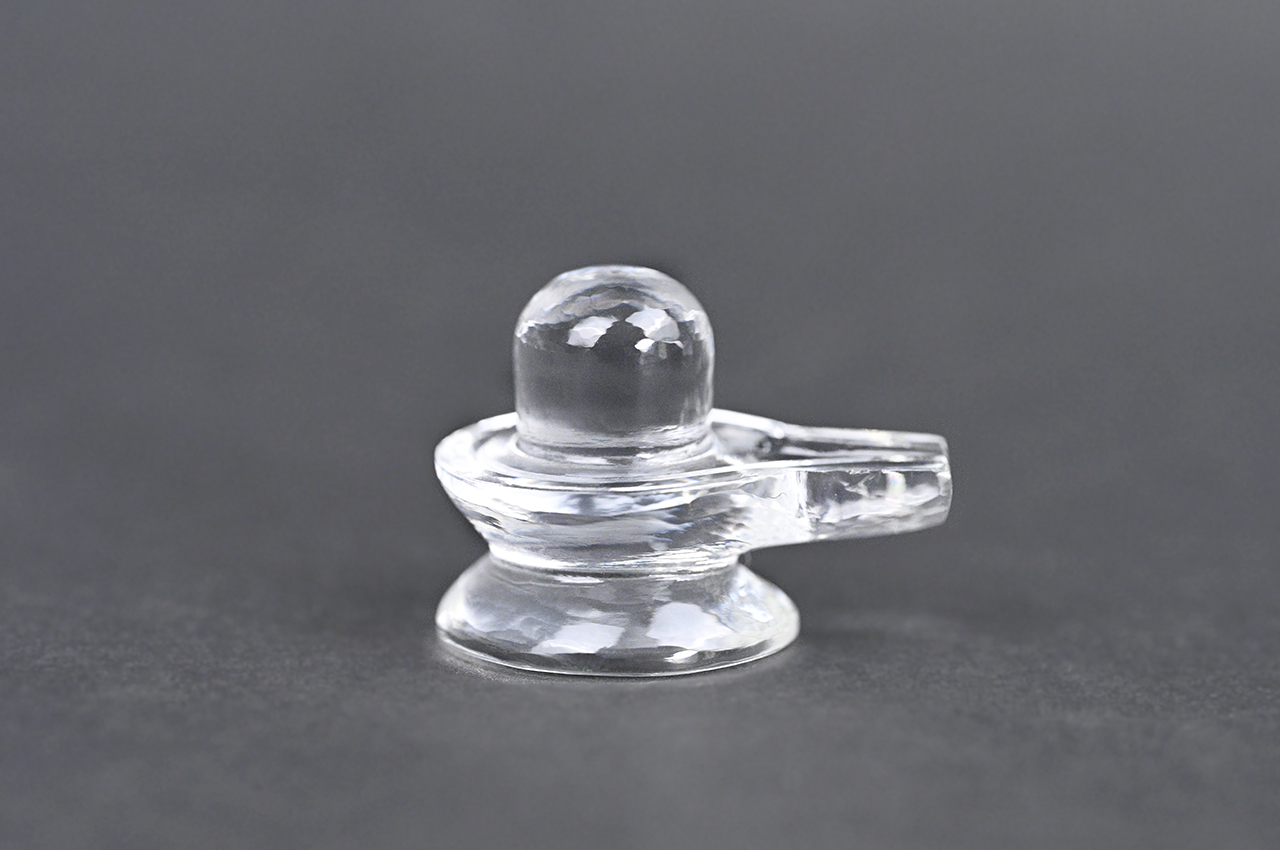 Sphatik Crystal Quartz Shivlingam - 29 gms