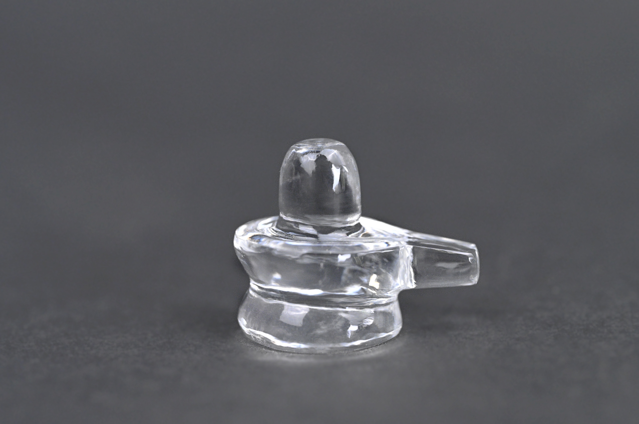 Sphatik Crystal Quartz Shivlingam - 15 gms