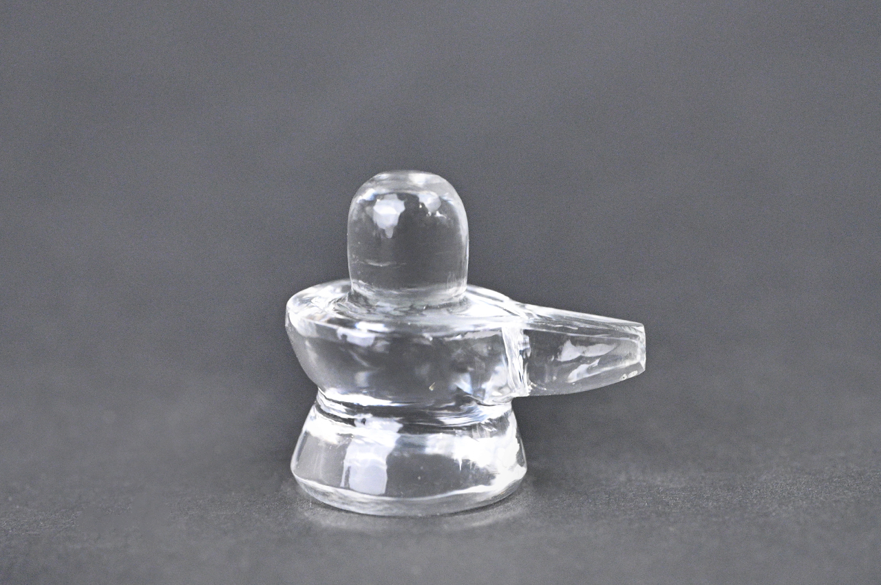 Sphatik Crystal Quartz Shivlingam - 14 gms
