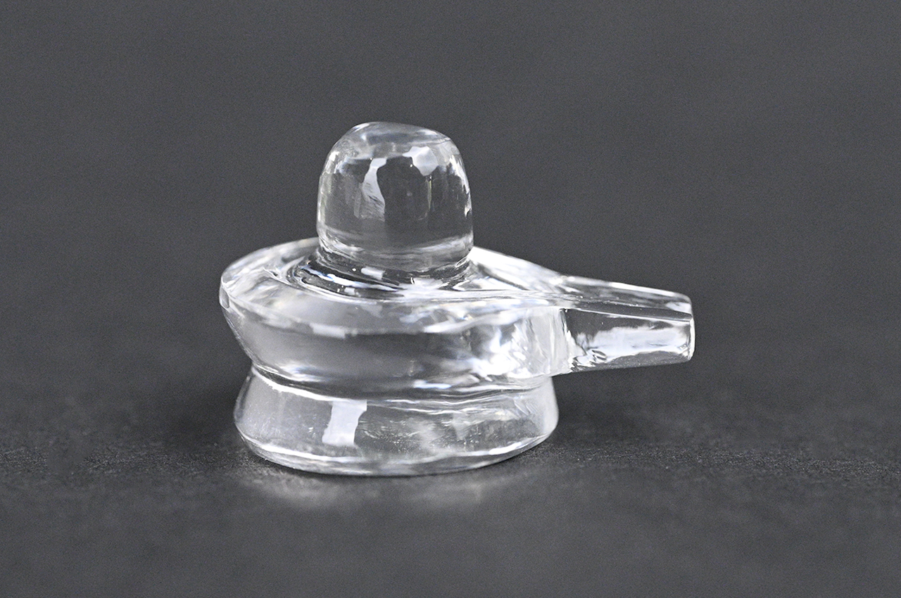 Sphatik Crystal Quartz Shivlingam - 12 gms
