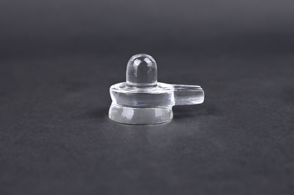 Sphatik Crystal Quartz Shivlingam - 37 gms