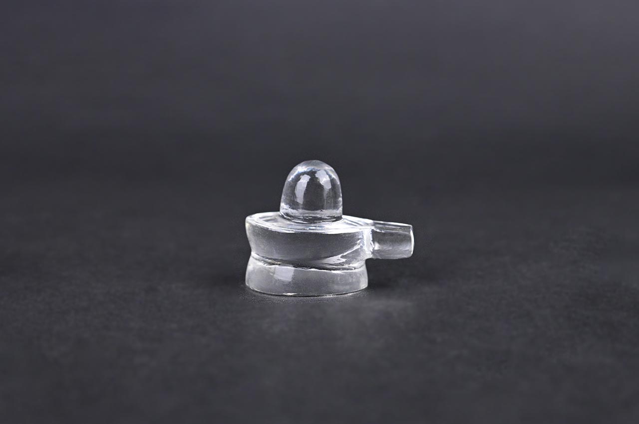 Sphatik Crystal Quartz Shivlingam - 26 gms