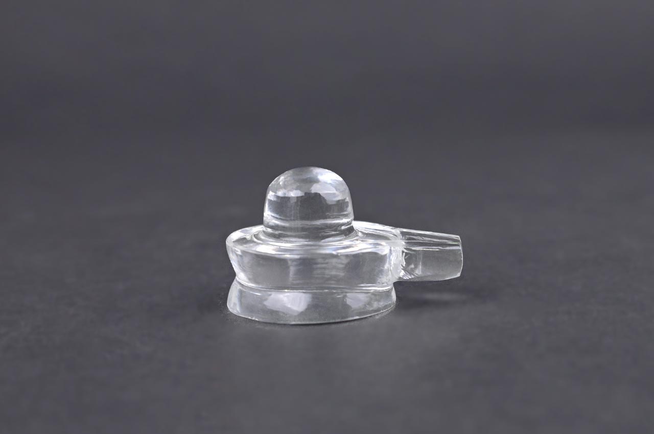 Sphatik Crystal Quartz Shivlingam - 19 gms