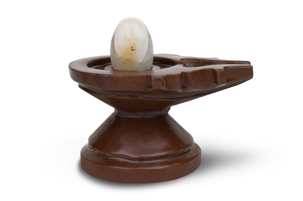 Bana Lingam with Stone Yoni Base CXCII