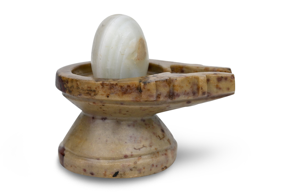 Bana Lingam with Stone Yoni Base CCVII