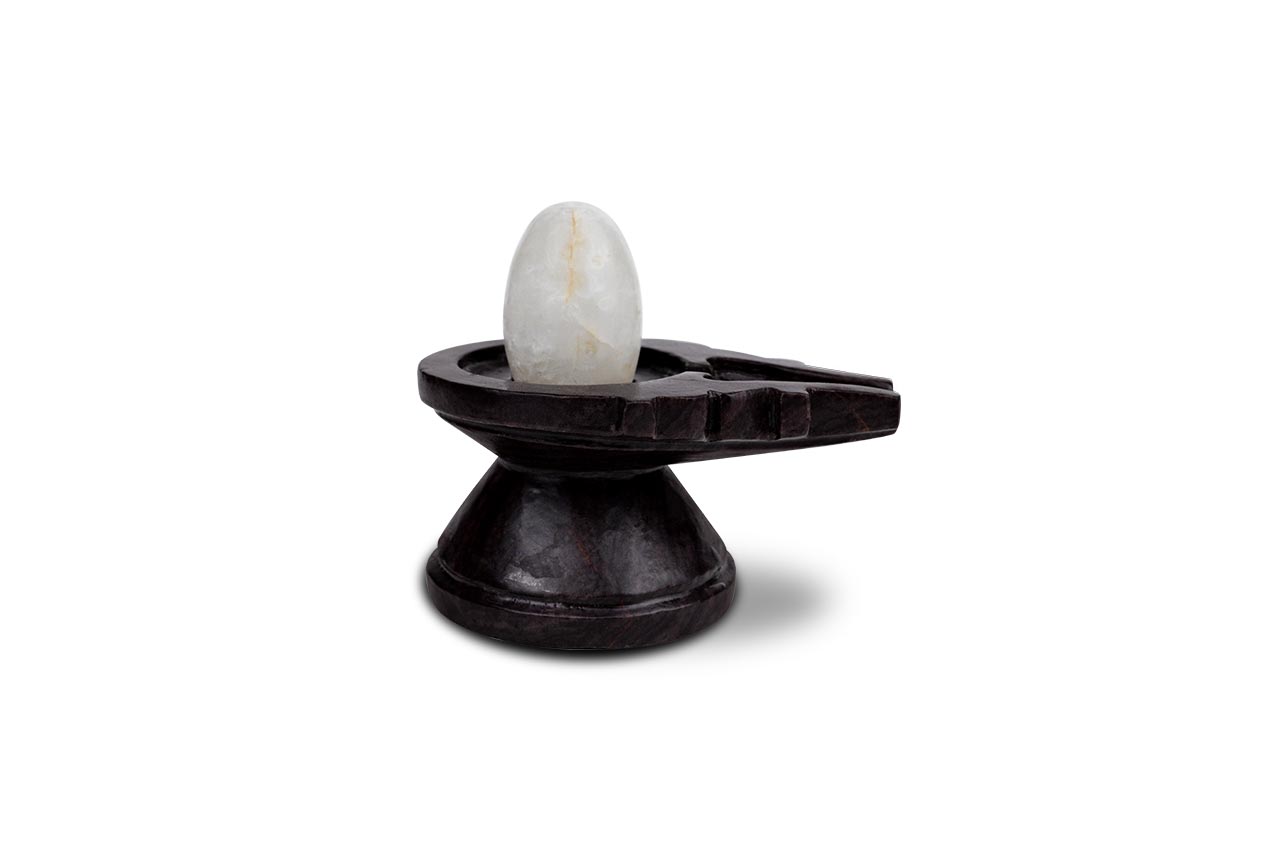 Bana Lingam with Stone Yoni Base CCXIV