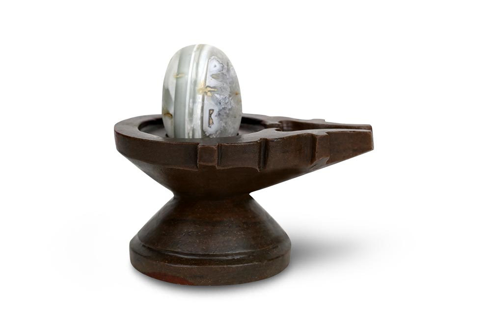 Bana Lingam with Stone Yoni Base CCXVIII