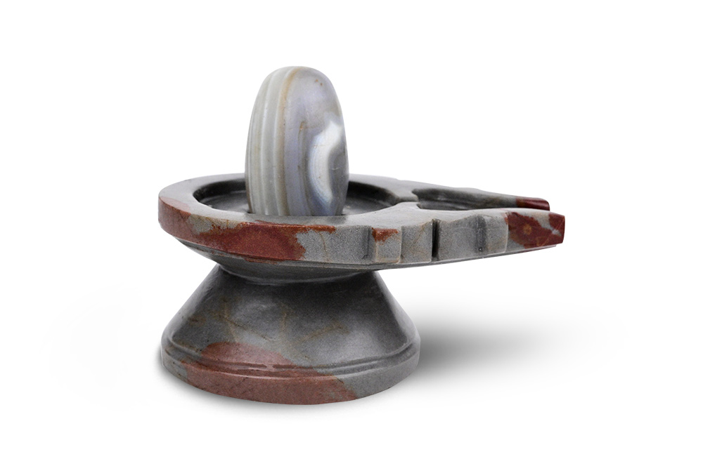 Bana Lingam with Stone Yoni Base CCXXIV