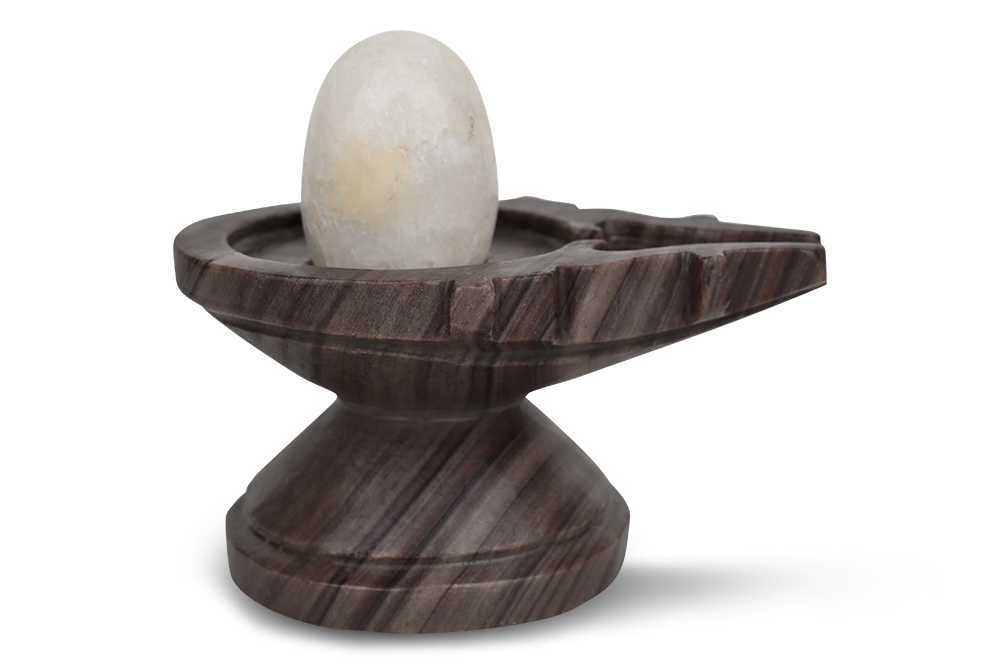 Bana Lingam with Stone Yoni Base CCXXIX