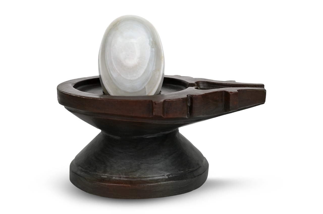 Bana Lingam with Stone Yoni Base CCXXXV