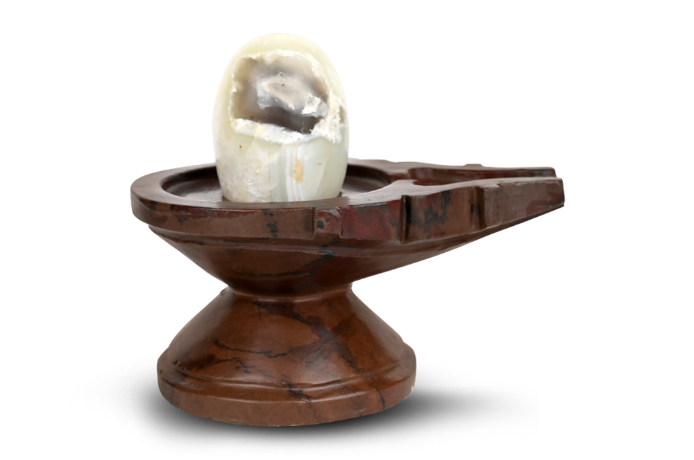 Banalingam with Stone Yoni Base CCLVIII
