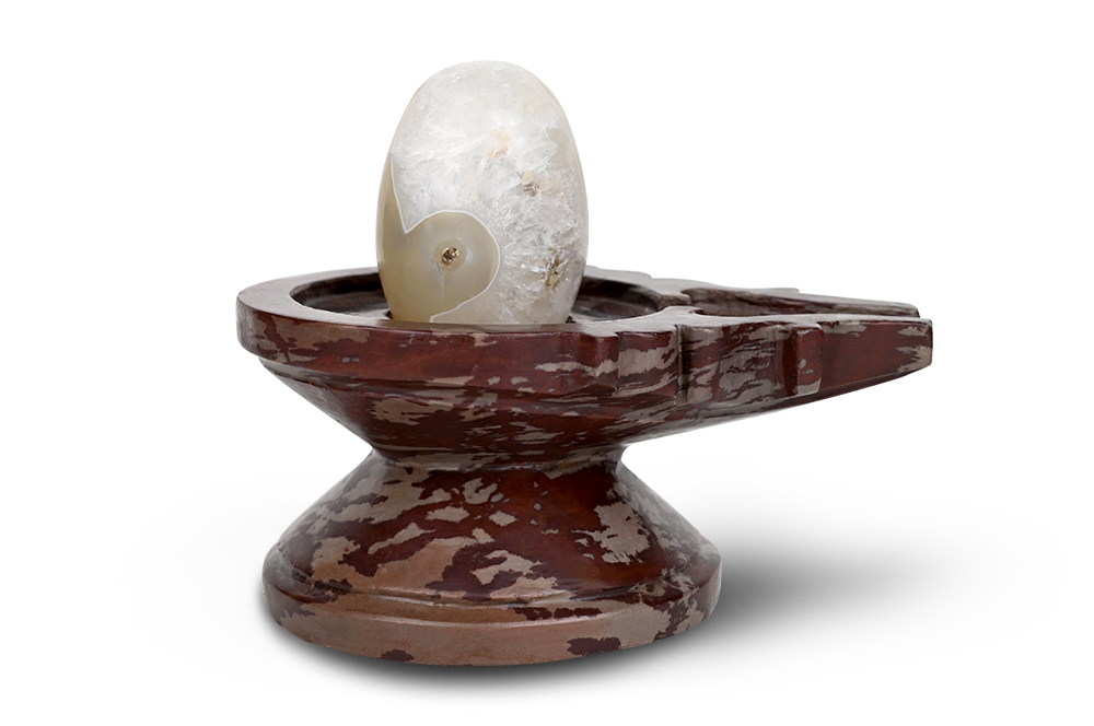 Bana Lingam with Stone Yoni Base CCXXXVIII