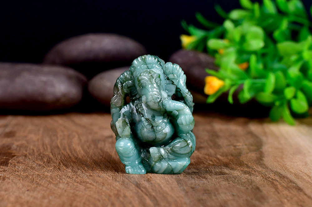 Emerald Ganesha - 209 Carats