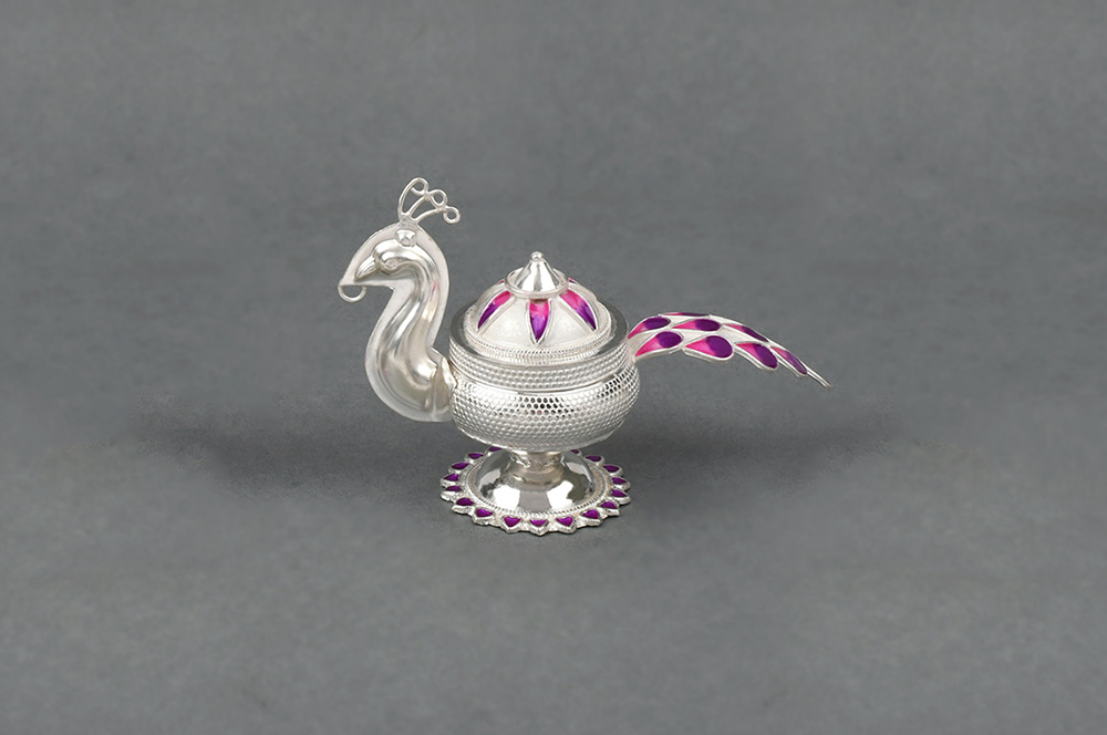 Kumkum Container in Silver