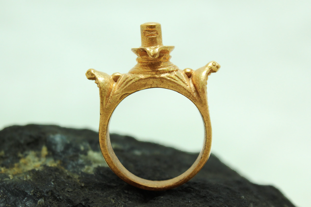 Shivling Ring in brass