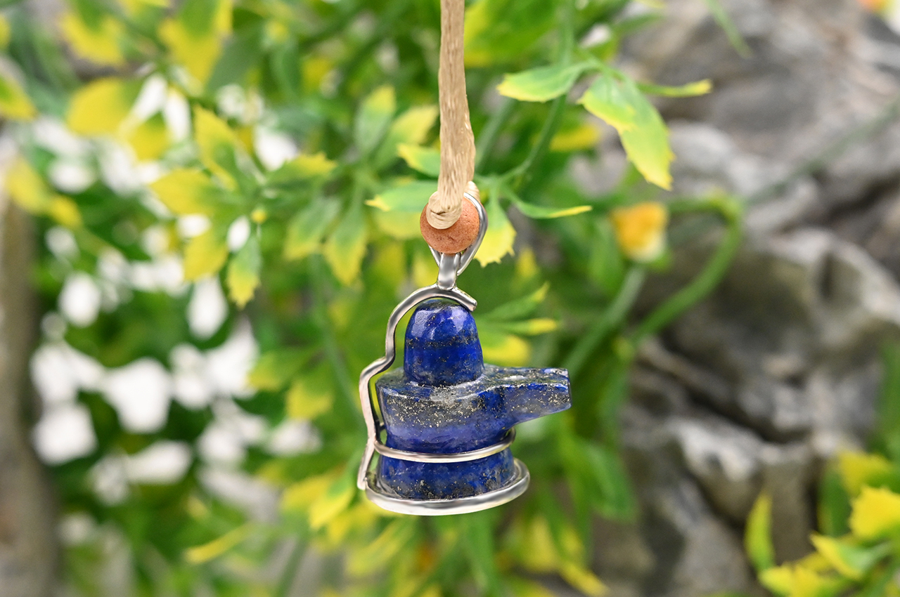 Lapis Lazuli Shivling Pendant