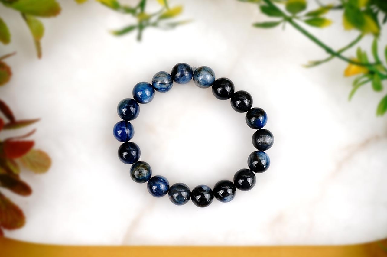 Kyanite Bracelet In Elastic