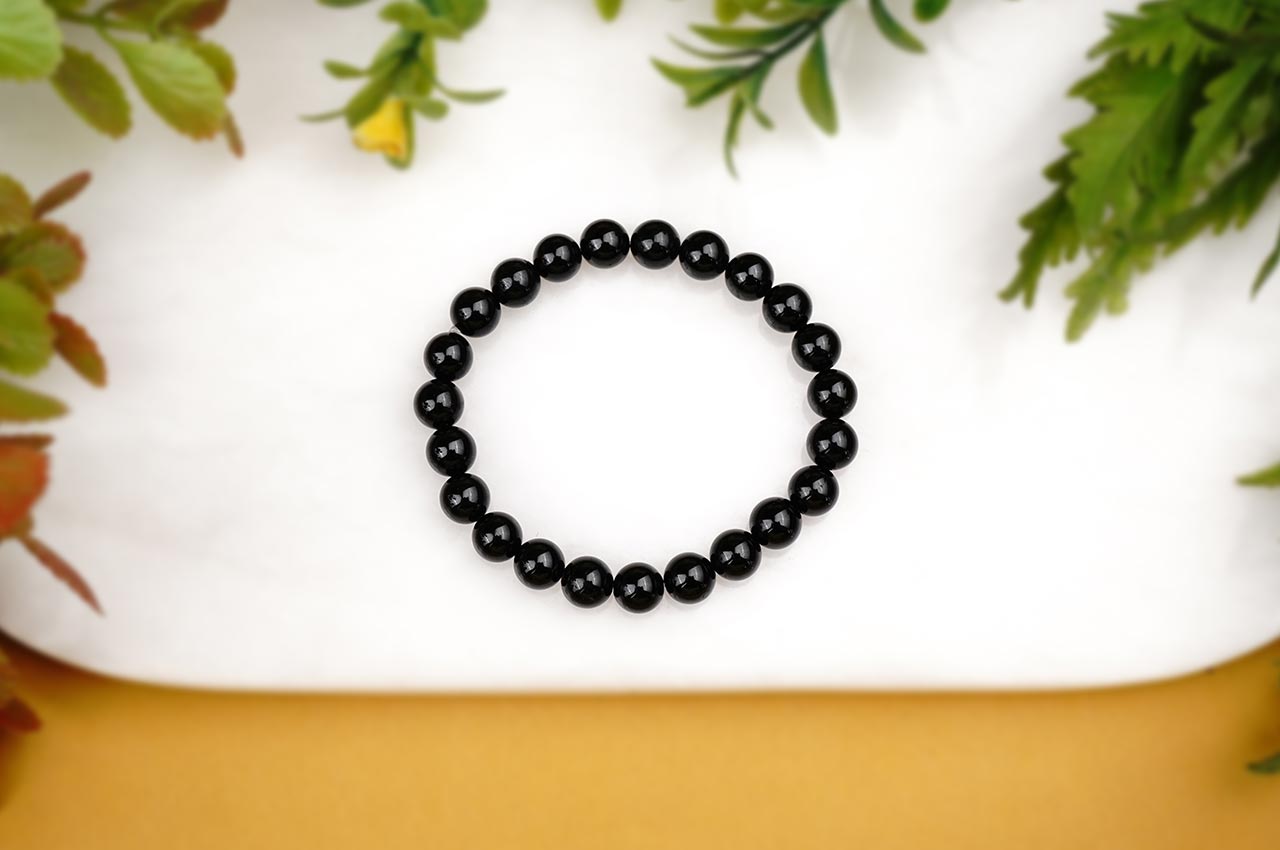 BBT01 Black Tourmaline Bracelet (Design I)