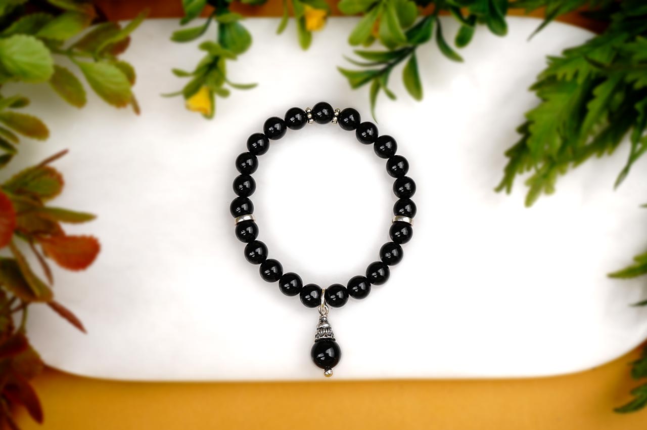 BBT04 Black Tourmaline Bracelet (Design IV)