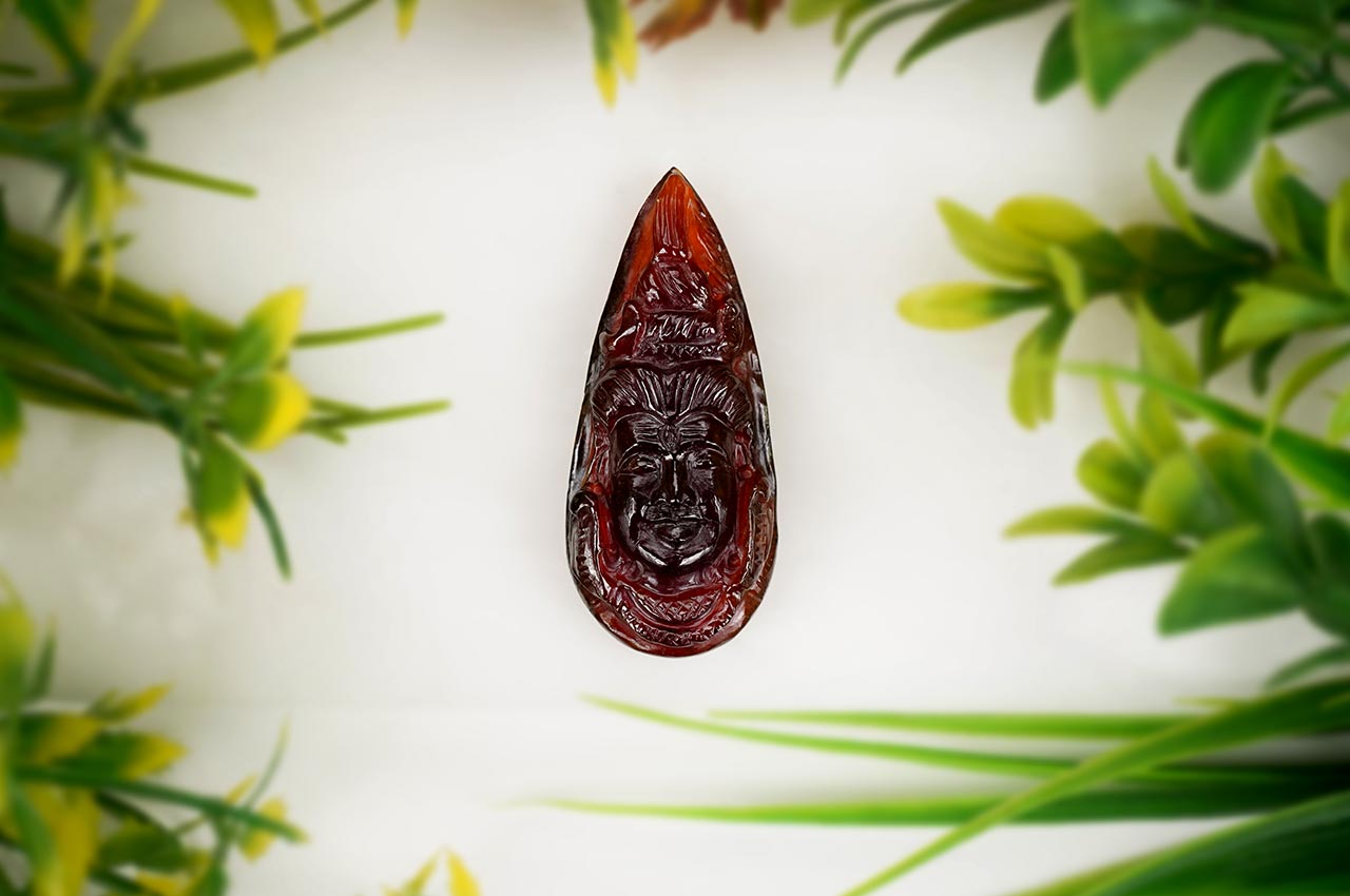 Gomed Shiva Face 130 carats