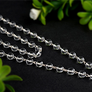 Sphatik Mala in Silver