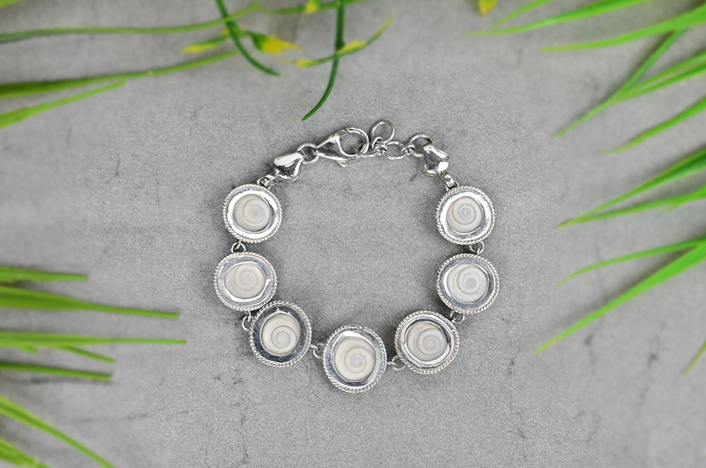 Gomati Chakra in Silver Bracelet