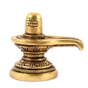 Brass Designer Shivling Design II