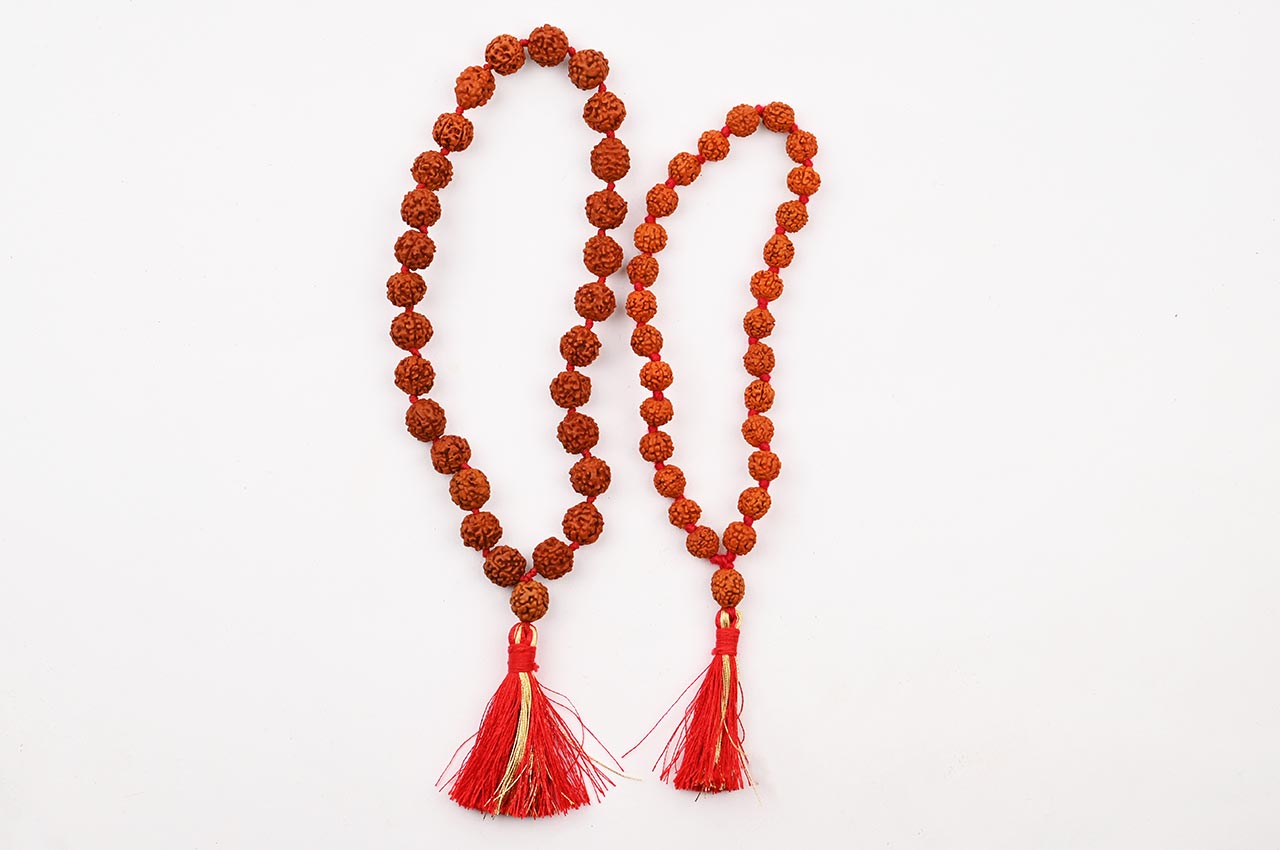Rudraksha mala Set of 9-8mm