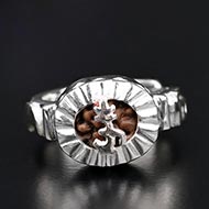 2 Mukhi Rudra Ring