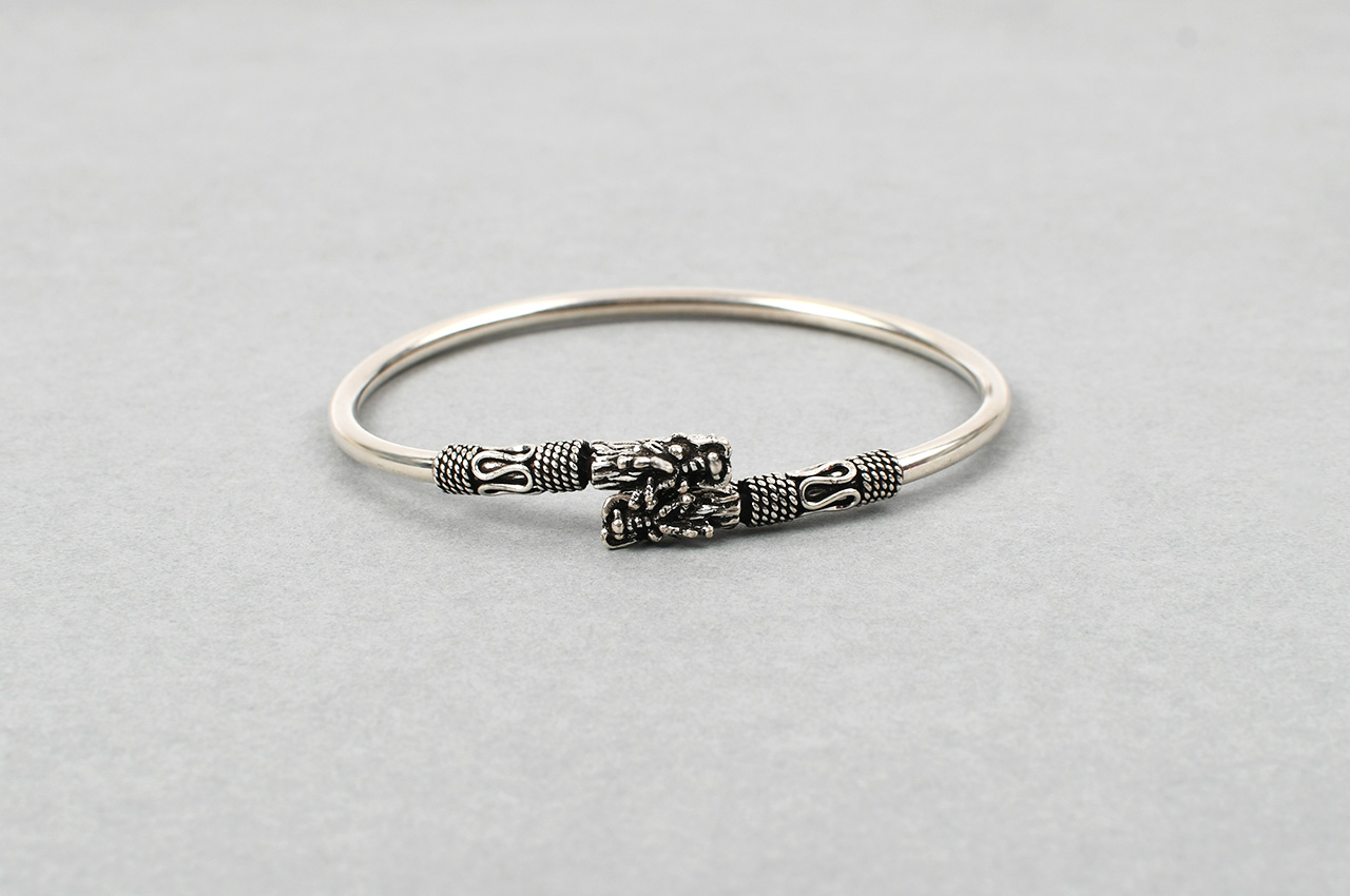 Dragon Designer Kada in Pure silver
