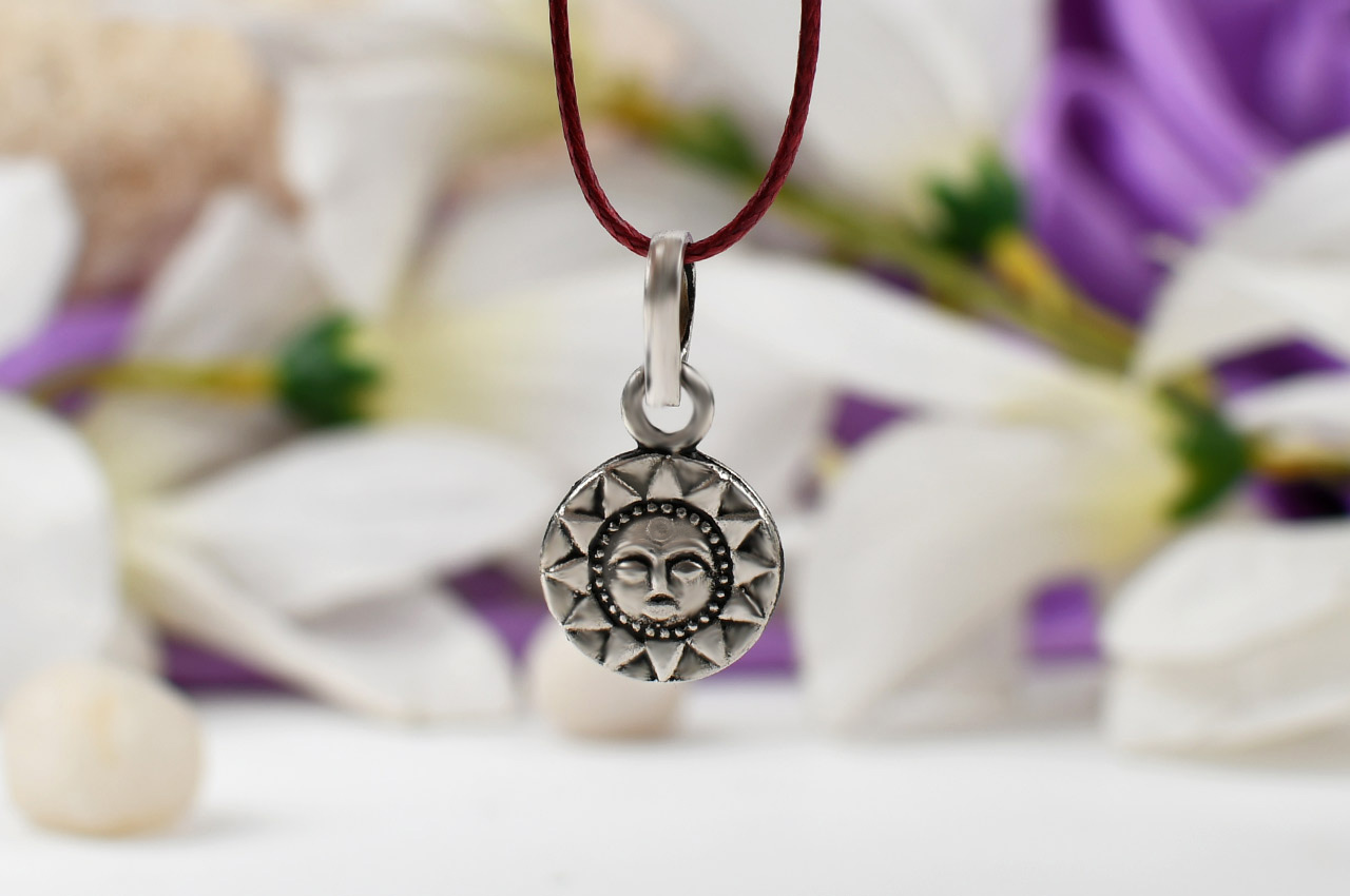 Surya Locket in pure silver II